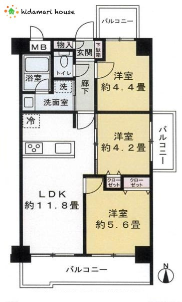 間取り：311002222444