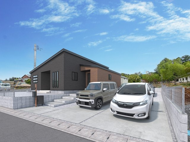 《2号棟　外観　完成イメージ》
