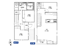 横浜市神奈川区菅田町 新築戸建の間取り