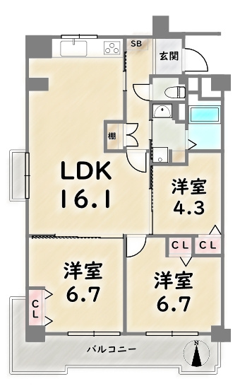 間取り：326000239277