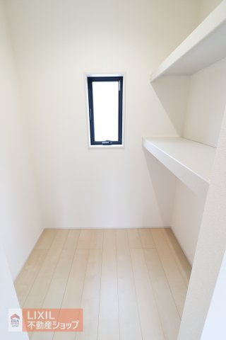【収納】現地完成写真。しっかり収納がついております！