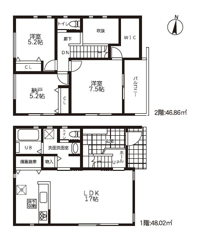 床延面積94.88？※参考プランは一例です