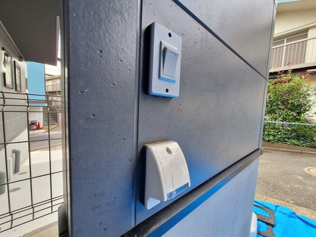外部には防水コンセント。