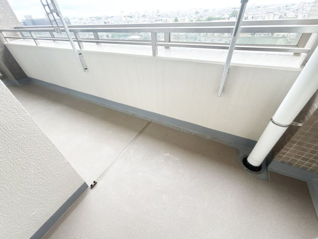 陽当たりの良い南東向きのバルコニー