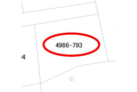 北杜市101.63坪売地の間取り