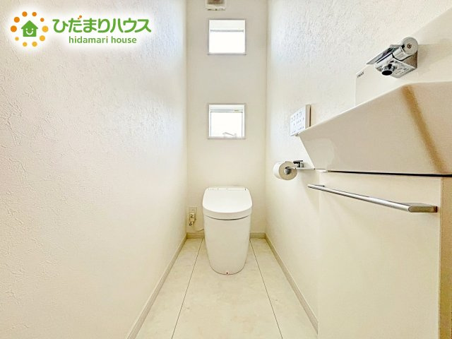 節水できるトイレで、少ないお水でもしっかりと洗浄してくれます！