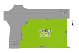 西宮市甲風園　土地の間取り