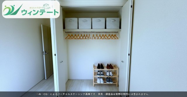 各部屋に収納スペースを確保。衣類や日用品をすっきり整理でき、居室を広く使えます。