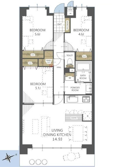 間取り：334000223862