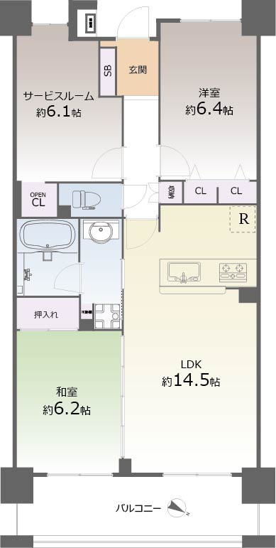 間取り：326000238469