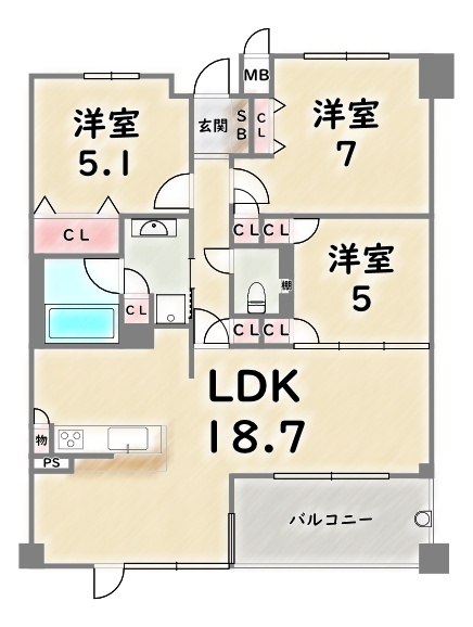 間取り：326000223352