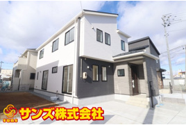 郡山市芳賀３丁目　　　８号棟　　　芳賀小学校、郡山第４中学区の外観