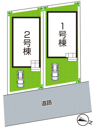 【城陽市寺田市ノ久保　第6期　新築一戸建ての区画図】
