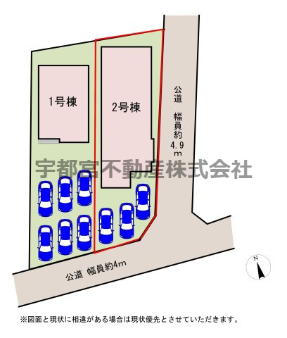 【区画図】2号棟　区画図です。