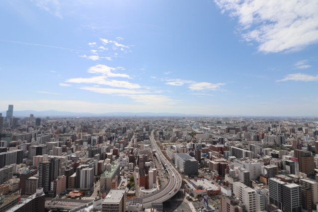【物件からの展望】41階と高層階から大阪の景色が望めます◎