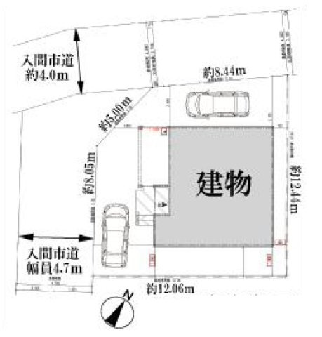 【全18棟・C号棟】角地、カースペース2台分。