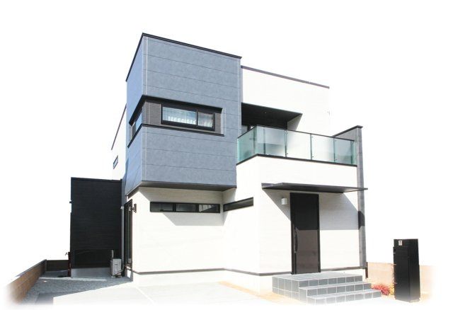 モノトーンの外壁が醸し出す落ち着きと洗練さ。【プラン例】建物価格2240万円、建物面積113.46？