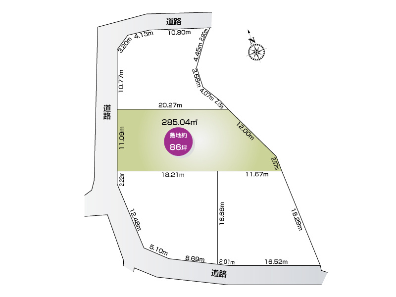 【2号地：区画図】