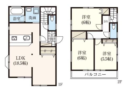 【磯部　中古戸建の間取り】