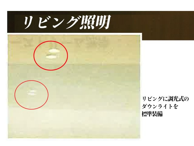 リビングに調光ダウンライトを標準装備！照明購入が不要で、新生活の初期費用を抑えられます。