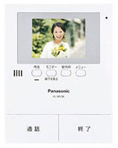 来客を室内で確認できる録画機能付カラーモニター。ハンズフリー通話や夜間でも鮮明な映像で、防犯面も安心です。