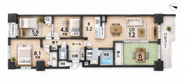 間取り：322000658079