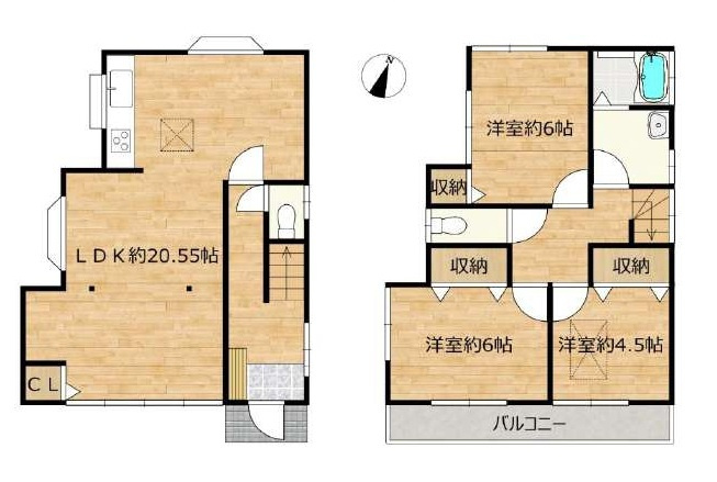 家族でゆったり過ごせるLDK20.5帖、便利なロフト付、リフォーム実施のお住まいです。