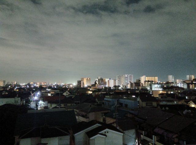 ルーフバルコニーからの夜景