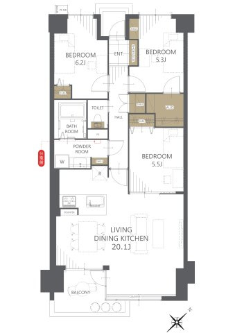 間取り：328000610985