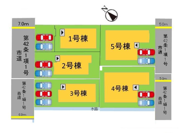 区画図です。3号棟
