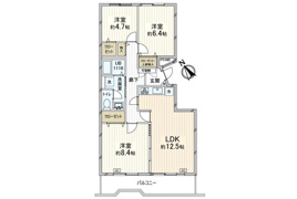 西原グリーンハイツ6号棟の間取り