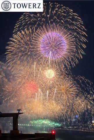 【物件からの眺望】淀川花火鑑賞可能な物件☆打ち上げ場所を一望できる、贅沢なロケーション！