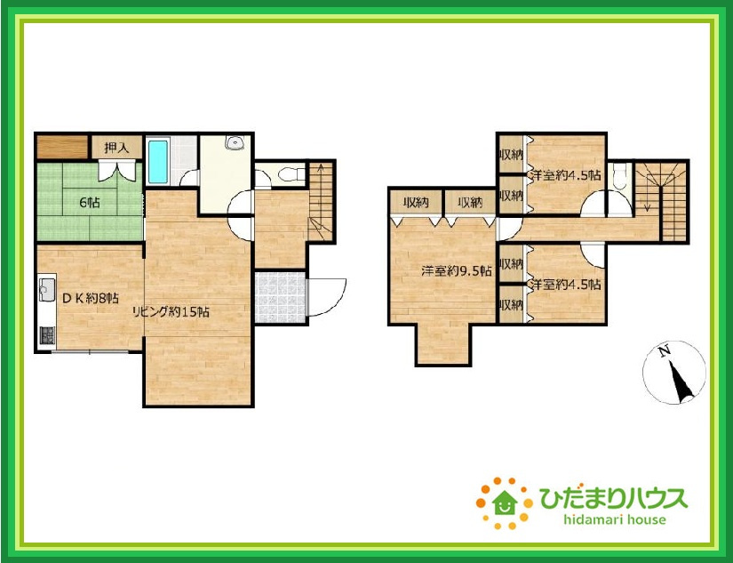 一人部屋が実現できる4LDK間取りです。将来お子様の一人部屋をお考えの方にオススメな物件です。