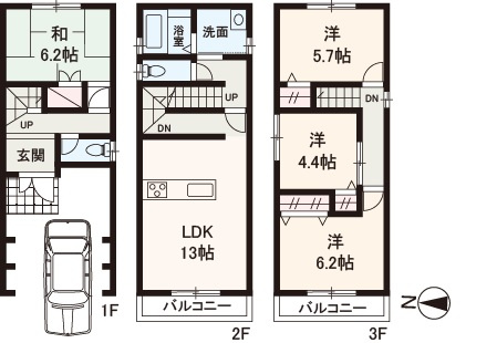 間取り：327001644854