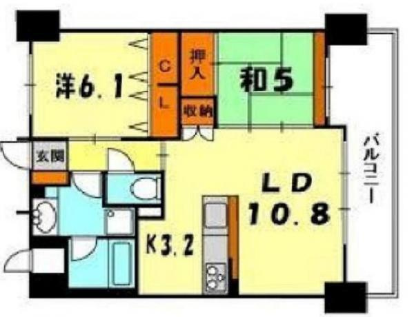 グランアッシュ寝屋川シティマークサウスリッジの間取り