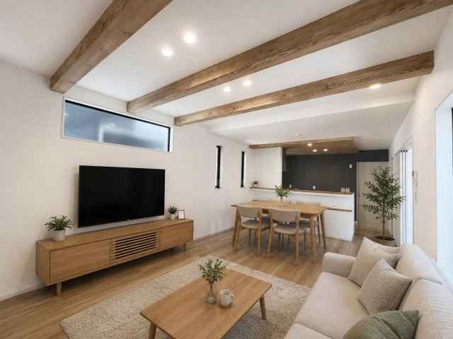 天井に見せ梁があって木の温もりを感じる空間です！