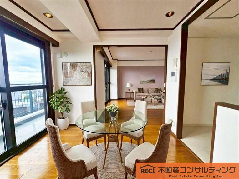 南向きの約22.5帖の広々LDK