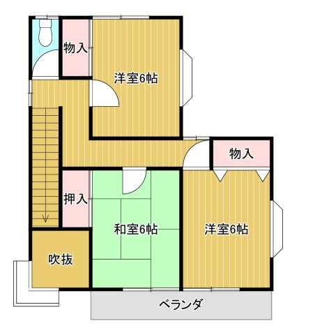 2階の間取り図