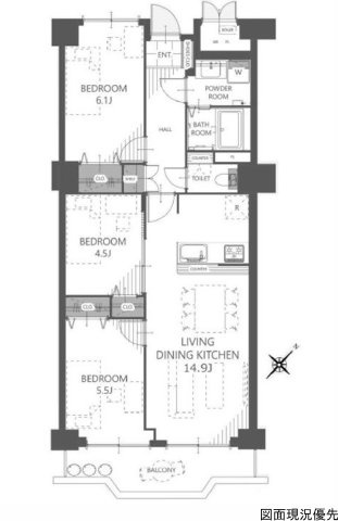 間取り：334000215896