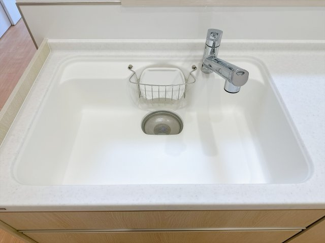 清潔感のあるシンクです。気持ちよくお使いいただけます◎