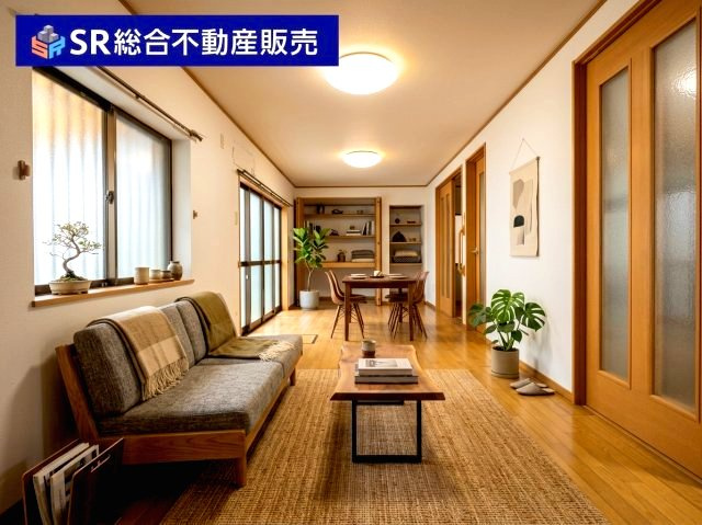 リビングは広々12帖♪ご家族でゆったりとお過ごしいただける空間です！（家具はCGによるイメージです。）
