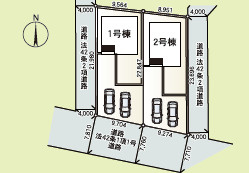 敷地広々、地盤調査済みで安心。駐車や生活動線も快適です。