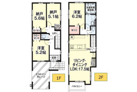 リガーレ名古屋市天白区一本松1期　全5棟　新築戸建の間取り