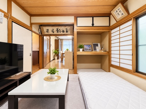 和室ならではの温かな和の空間で寛ぎの時間を過ごせます。