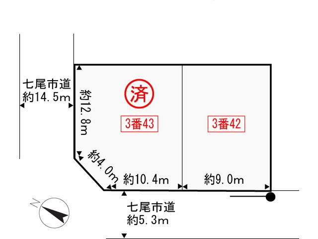 道路幅も広く、日当たりの良い立地環境。