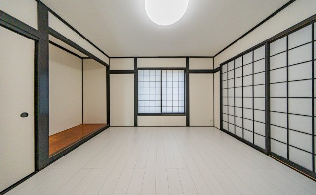 フローリング仕上げの和洋室