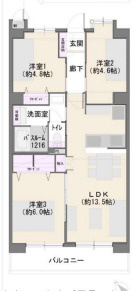 【藤和相模原ハイタウンの間取り】