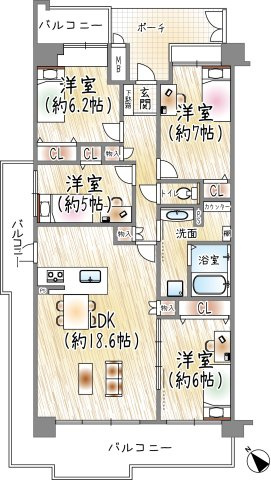 間取り：328000613598