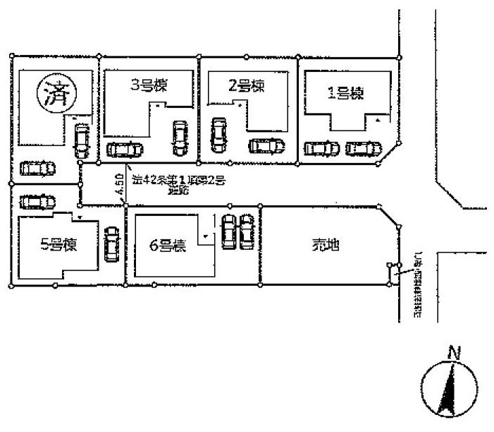 区画図は、土地の形状、境界、道路との関係を詳細に示す図面土地の正確な位置、面積、形状を把握し購入や建築計画の判断に不可欠です。区画整理や開発状況も示され、将来的な土地利用のイメージを掴む上でも重要。