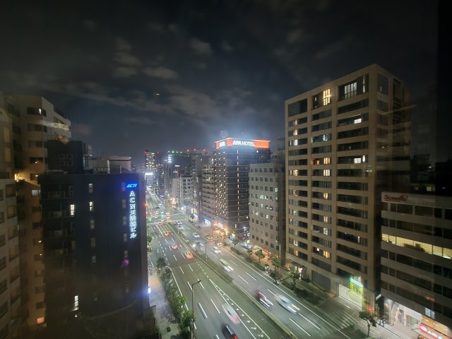 【リビングからの夜景】開放感のある夜景です☆